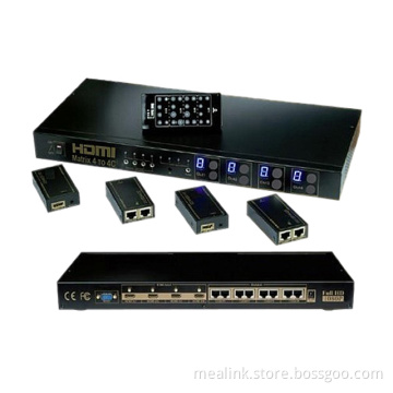 60m Over Cat6e 4X4 HDMI Matrix Extender